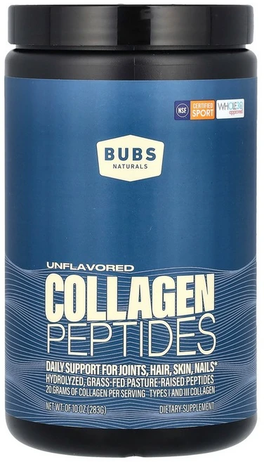 BUBS Naturals Collagen Peptides Unflavored 10 oz (283 g), 283 g, 1개, 283g - 쿠팡