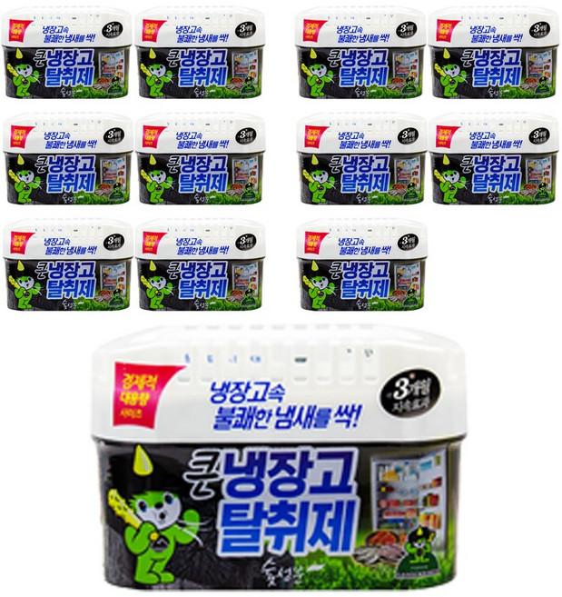 냉장고 탈취제 숯 냉장고 냄새제거 산도깨비, 420g, 12개
