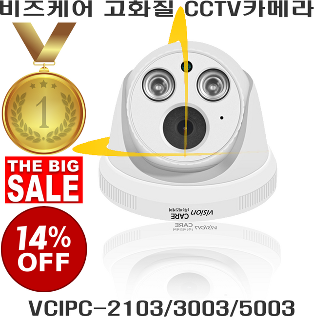 비즈케어 POE CCTV카메라 VCIPC-2103/3003/5003, VCIPC-3003 300만 화소, 1개