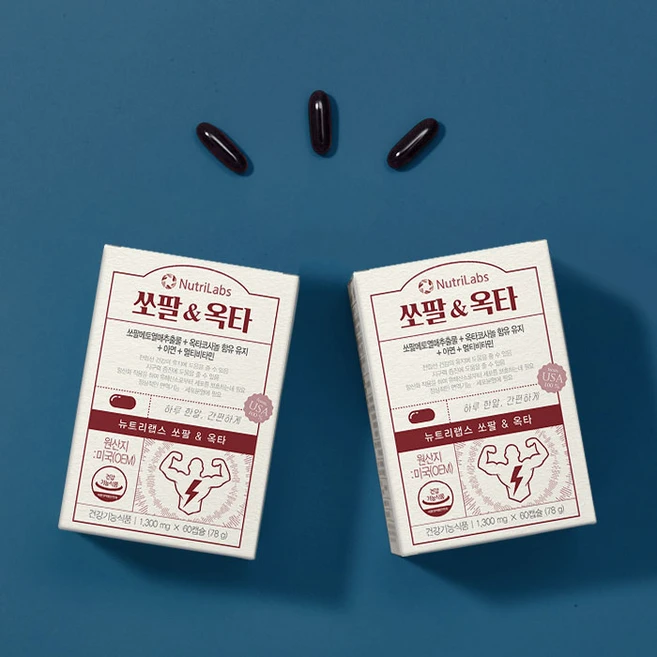 뉴트리랩스 쏘팔 & 옥타 60캡슐 2개월분 쏘팔메토 전립선 영양제, 60정, 2박스 - 쿠팡