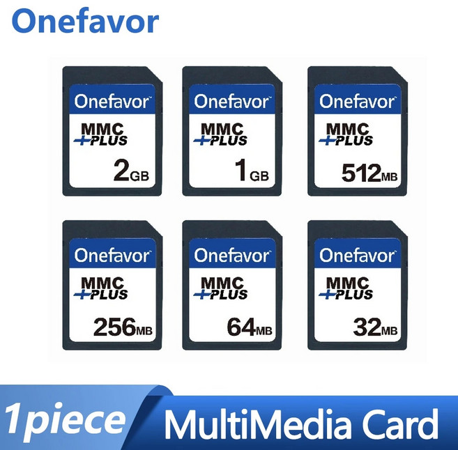 Onefavor MMC 플러스 메모리 카드 13 핀 멀티미디어 올드 카메라용 32MB 64MB 128MB 256MB 512MB 1GB 2GB 4GB, 4.MMC512MB, 1개