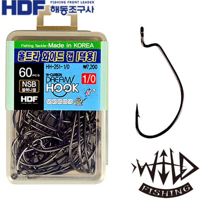 해동 와일드피싱 울트라 와이드갭(덕용) HH-251 웜훅 루어바늘, 와이드갭(덕용)HH-251 4/0