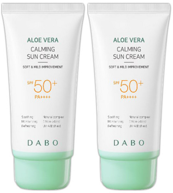 다보 알로에 베라 카밍 선크림 70ml 썬크림 선블록, 2개