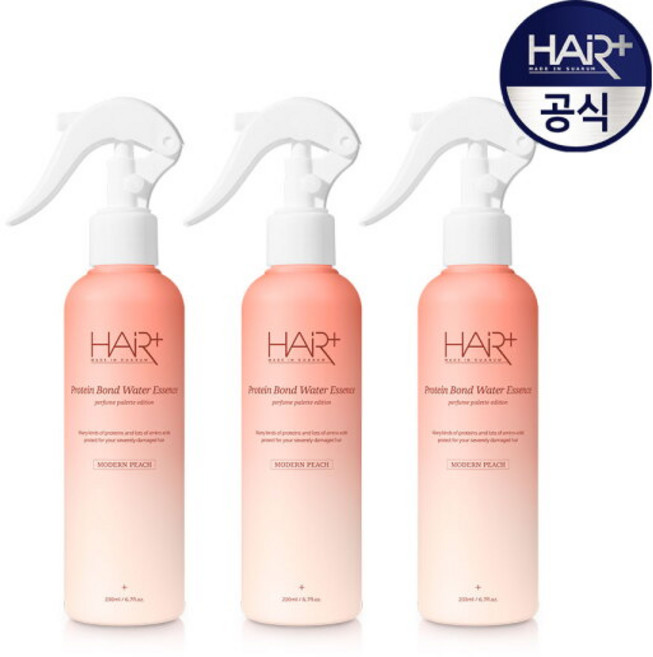 헤어플러스 단백질 본드 모던피치 퍼퓸 워터 에센스, 3개, 200ml