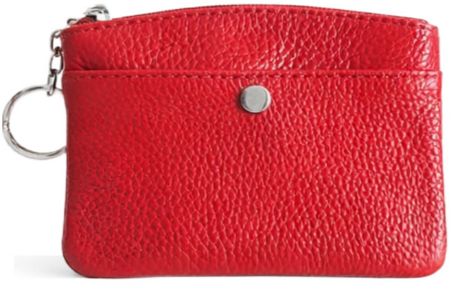 아르모노 가죽 여성 동전지갑 카드 키링