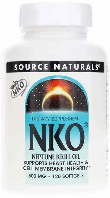 소스내츄럴스 Source naturals NKO Neptune Krill Oil 500 mg 120 softgel, 1개, 120정 - 쿠팡