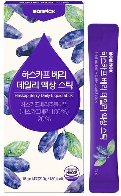 맘픽 하스카프 베리 즙 액상 스틱 c3g, 1개, 210g - 쿠팡