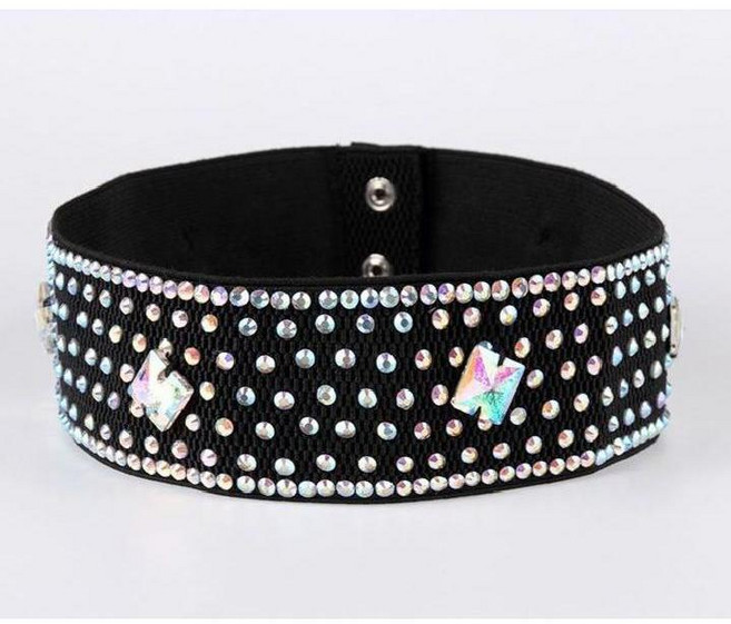 여성 댄스벨트 큐빅 악세사리 라인댄스 스커트 의상 장식 소품