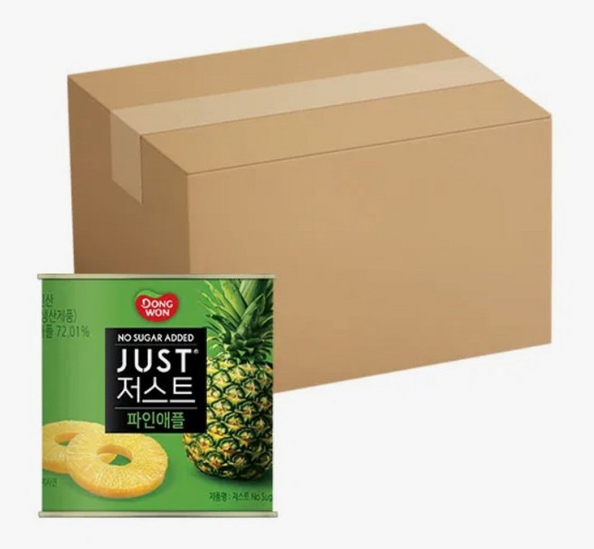 저스트 노슈가 파인애플, 425g, 48개