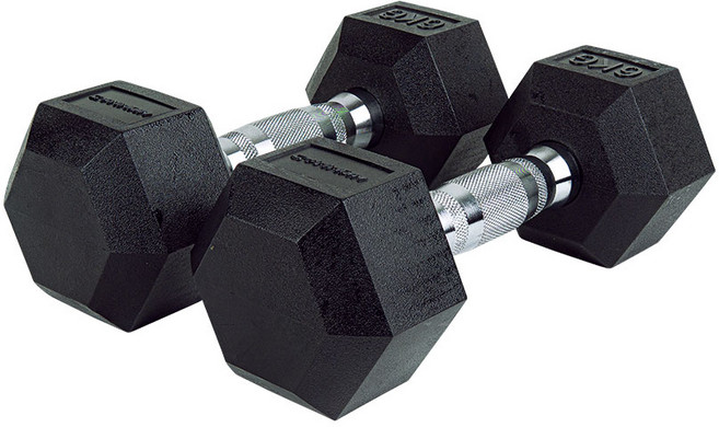 GYMMAN 짐맨 PEV 육각 덤벨 냄새없는 아령, 2개, 6kg