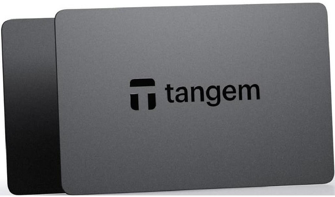 TANGEM 지갑 2개 팩 - 안전한 암호화폐 비트코인