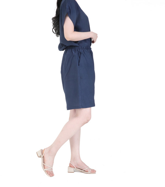 (국산인견총각) 풍기인견 주머니 반바지 시원한 외출복 실내복 잠옷 데일리 가족 바캉스 엄마 할머니 휴가룩