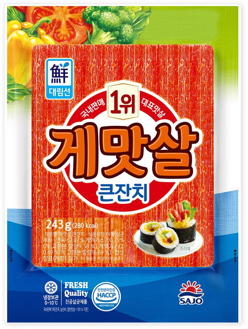 대림 게맛살 큰잔치, 1개, 243g