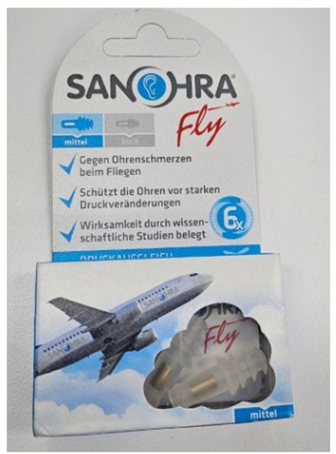 항공성중이염 비행귀 성인용 비행기귀마개 SANOHRA, 1세트