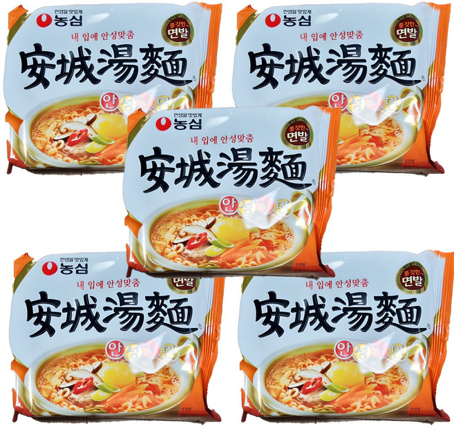 안성탕면 125g, 5개