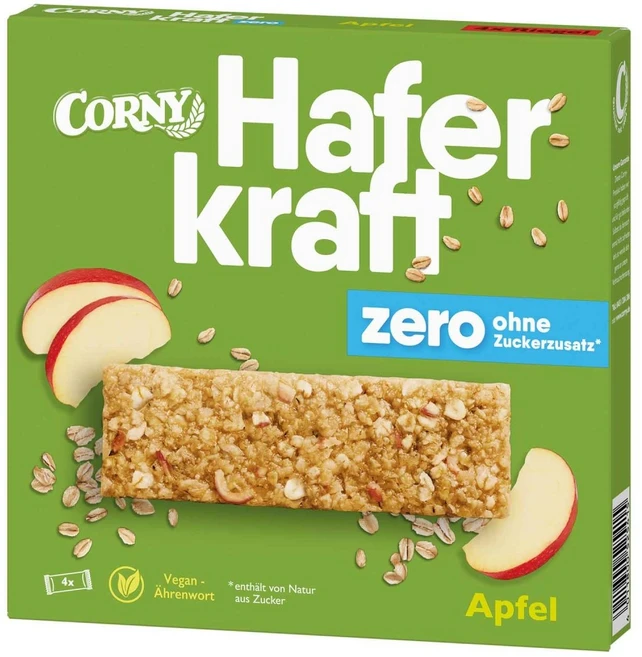 Corny 코니 시리얼 에너지바 무설탕 오트 크래프트 애플 4x35g, 4개, 35g - 쿠팡