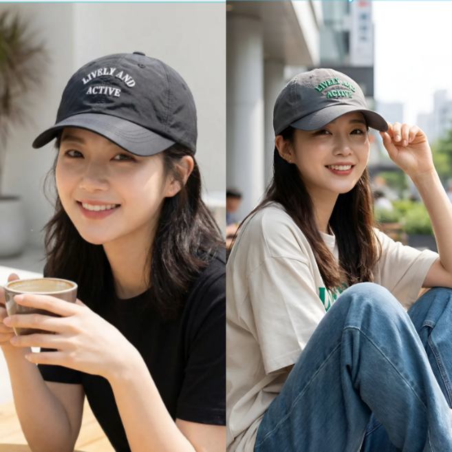 [1+1] 린델 방수 볼캡 가을모자 워터밤 수영장 물놀이용 9컬러