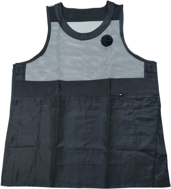 아리유통 얇고가벼운 앞뒤망사 원피스 여성 앞치마, 1개, 아리유통 블랙