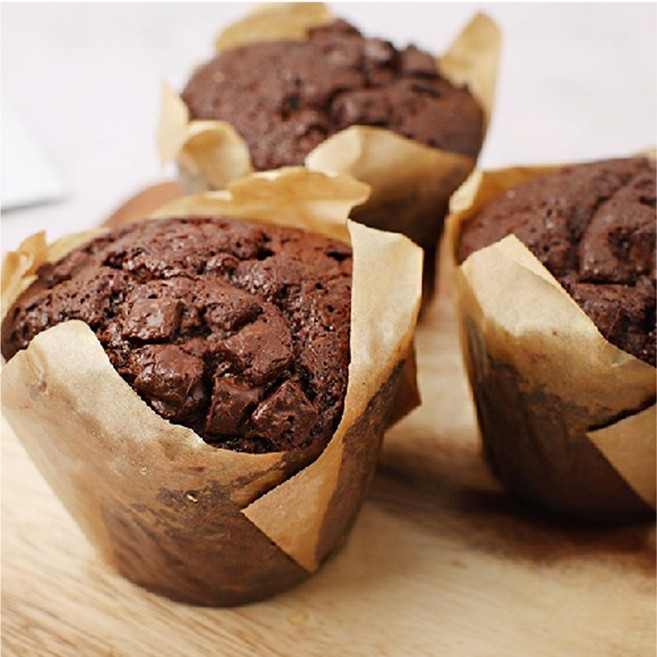 [엣홈045] 초콜릿 머핀 75g 20개입(1박스) 냉동 빵 디저트, 20개