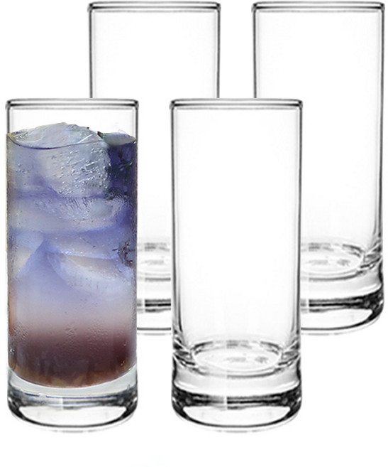 제니스 하이볼 글라스 유리컵 300ml, 4개, 투명