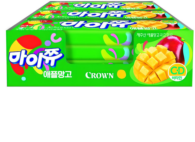 CROWN 皇冠 Mychew 愛文芒果糖果, 44g, 15個