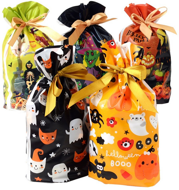 거 할로원선물봉투 리본형 할로윈선물