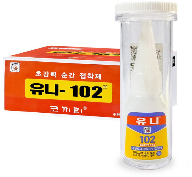 유니-102 초강력 순간접착제 1박스, 30개