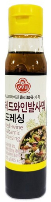 오뚜기 레드와인발사믹드레싱 215g, 1개