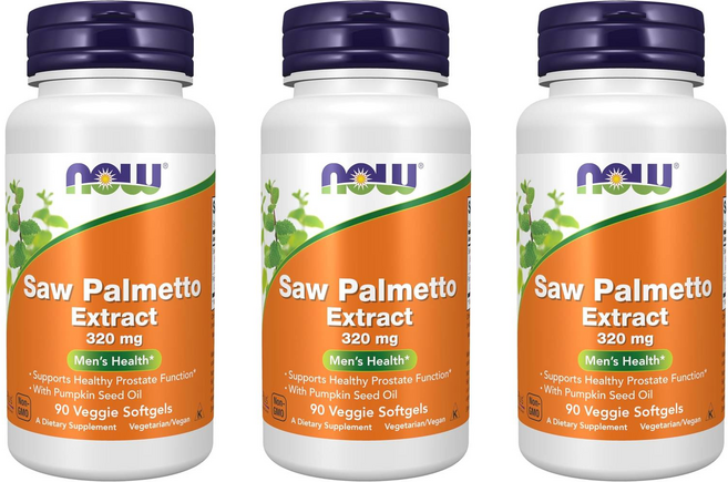 NOW 쏘팔메토 320 mg 90소프트젤 3팩, 90 Veggie Softgels