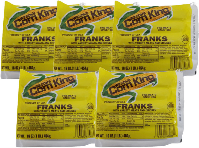 콘킹고염후랑크소시지 454gx5개, 454g, 5개