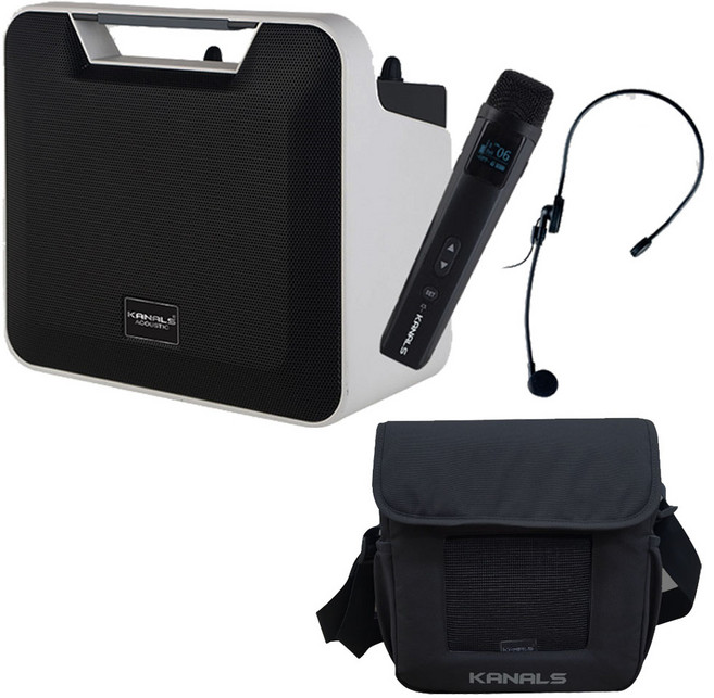 카날스AL-007R 휴대용충전식앰프100W 강의용 블루투스 무선마이크1Ch 휴대가방포함