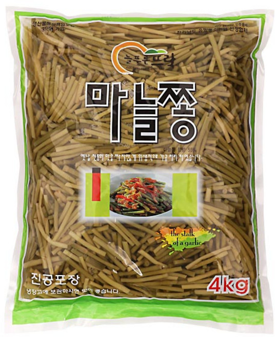 마늘쫑4kg/늘푸른뜨락-, 2개, 4kg