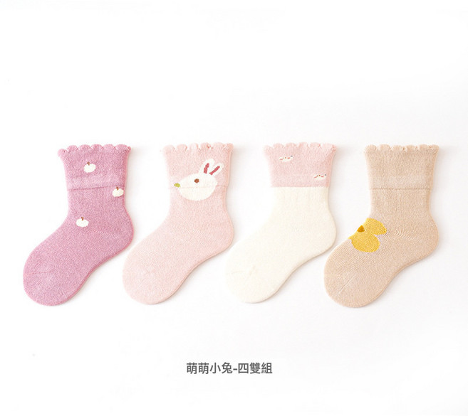 DIU 春秋款嬰兒襪子a類精梳棉無骨鬆口寶寶新生兒棉襪男童女童