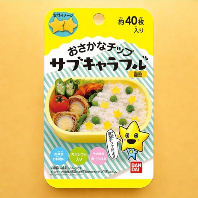 반다이 캬라후루 어묵칩 캐릭터 도시락 꾸미기 별 모양, 2.8g, 1개