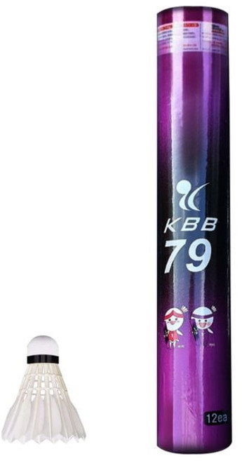 KBB 79 셔틀콕 12개입 x 1타 배드민턴공 동호회셔틀콕 학교체육 거위깃털 운동+그래Shop, 빠른배송