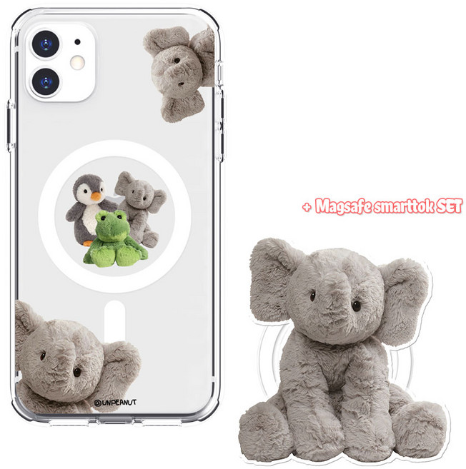 언피넛 [맥세이프 톡 set] 토이시리즈2 맥세이프 젤하드 케이스 아크릴 스마트톡 세트