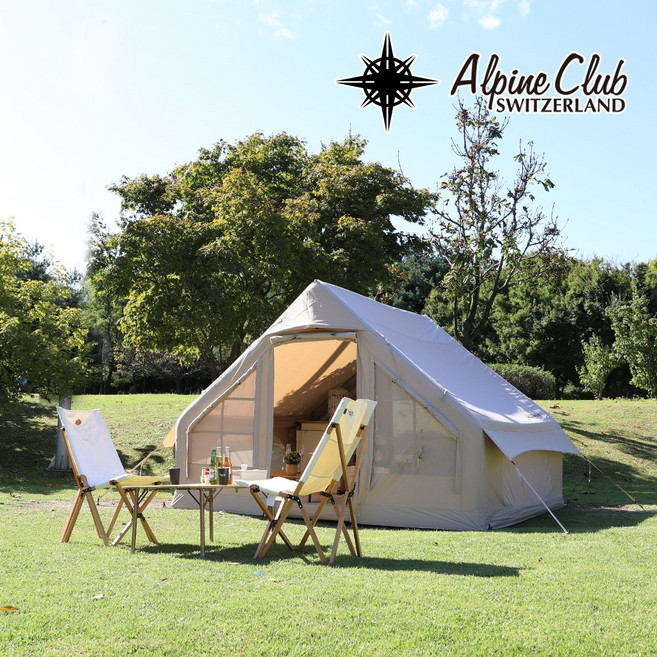 스위스알파인클럽 아틀라스 하우스 면혼방 에어텐트 4-5인용 이노뷰
