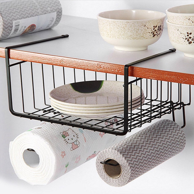 별도표기 키친타올걸이 꽂이 행주걸이 틈새선반 주방 그릇 선반 접시받침대 양념통 수납 거치대 정리대, 블랙, 1개