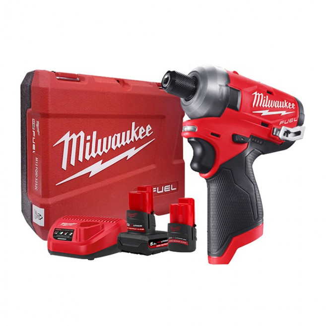 밀워키 M12 FQID-5252C 충전임팩드라이버 12V 5.0AH, 1개