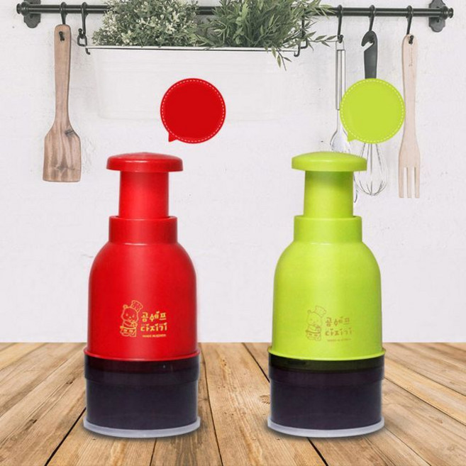 야채 고기 마늘 이유식 양념 다기능 만능 다지기 onedaytem*0815879001EA, 레드