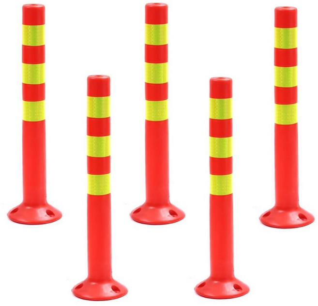 쿠몽 차선규제봉75 연두색반사지, 5개