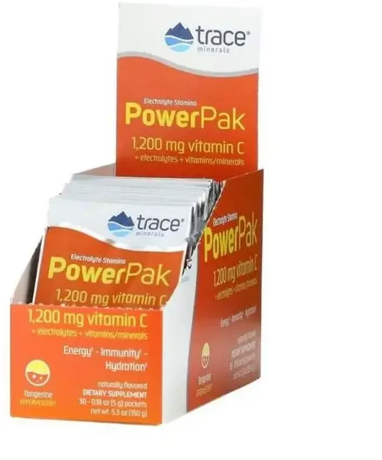 트레이스미네랄 파워팩 1200mg 비타민C 탠저린맛 5g 30봉201828, 1개 - 쿠팡
