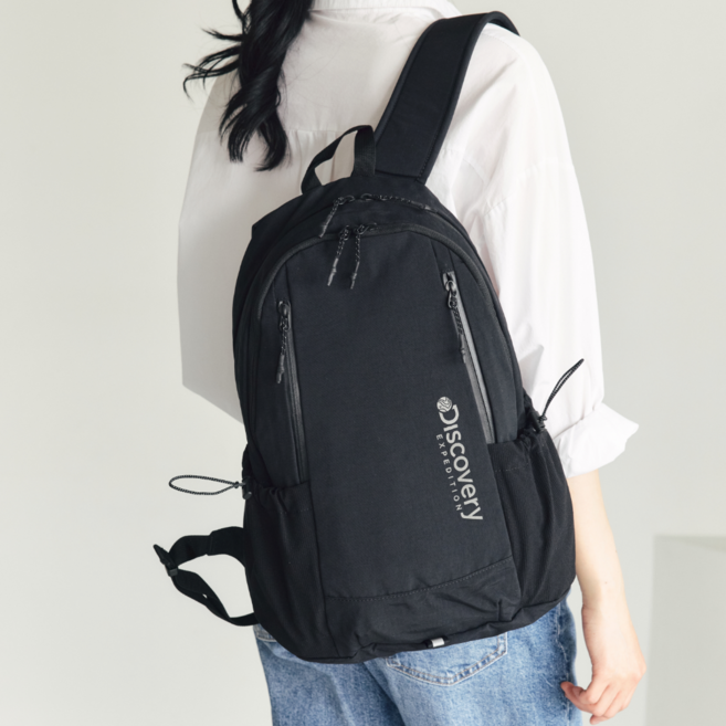 디스커버리 백팩 데일리 노트북 수납 가벼운 남녀공용 학생 직장인 여행 가방