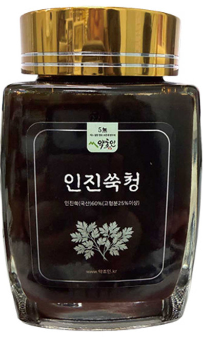 약초인 국내산 최상급 인진쑥청 차 액기스 진액 500g