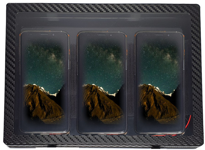 프로라이더스 스피드샵 퀵서비스용 배달대행 자석충전용 3구 만능방수케이스 열선가능, 열선 3구만능방수케이스일반C타입3개