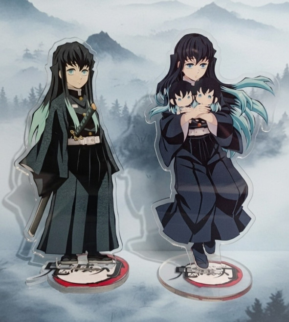 귀멸의 칼날 안개 주 무이치로 아크릴 스탠드 피규어 굿즈 15cm, 무이치로 기본