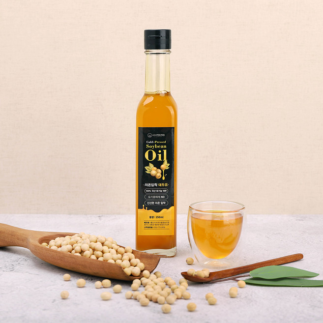 두레생협 국산 콩기름 (250ml) 저온 압착 무농약 대두유 식용유 요리유, 250ml, 1개