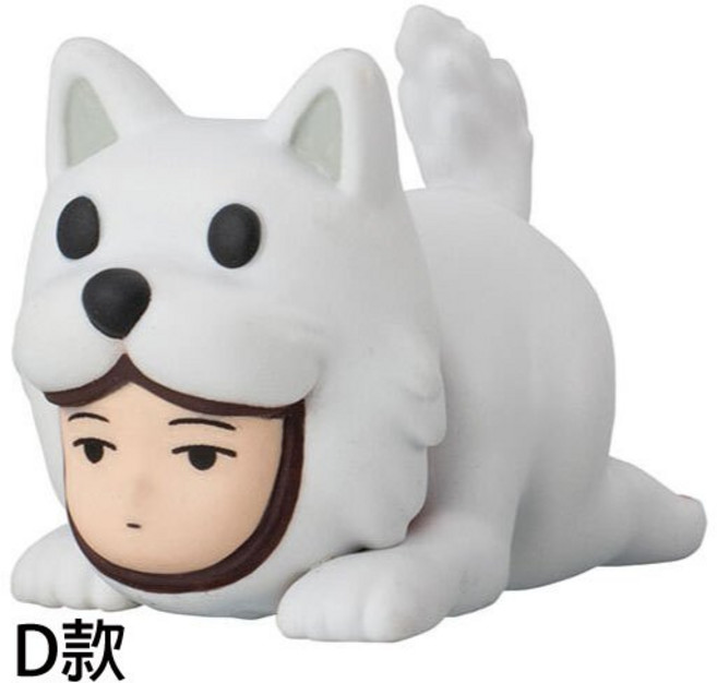 M.M小舖 BANDAI 一拳超人 轉蛋 扭蛋 埼玉 餓狼 傑諾斯 警犬俠 坐姿公仔 全5款現貨, 1個, D款/警犬俠款