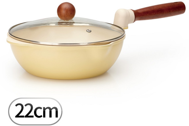 비자트 스피드 인덕션 궁중팬, 1개, 22cm