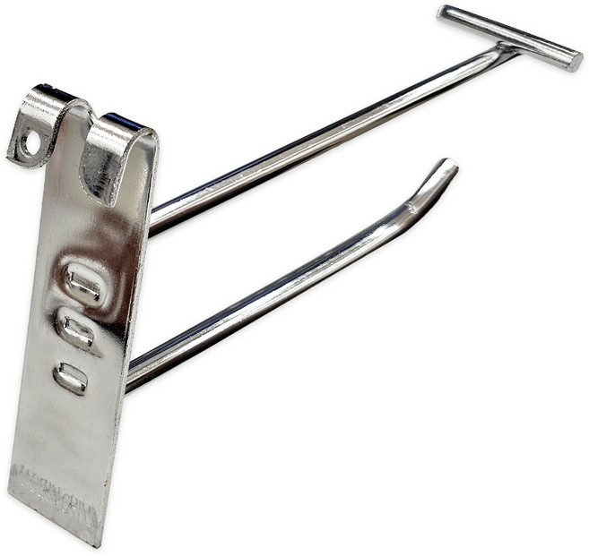 이중후크 이선후크 휀스 가격표시기 진열고리 이름표포함, 1세트, 메쉬망용-30cm(후크10개+이름표10개)